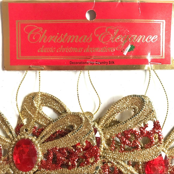 3 Christmas Bow Tree Ornaments Christmas Decoration - NWT Gift 🎁 - Picture 4 of 4